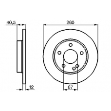 0 986 478 874 BOSCH Тормозной диск