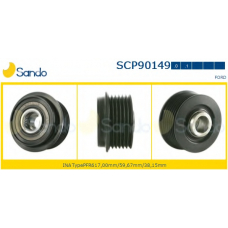 SCP90149.0 SANDO Ременный шкив, генератор