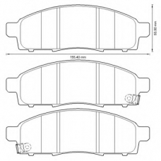 572646B BENDIX Комплект тормозных колодок, дисковый тормоз