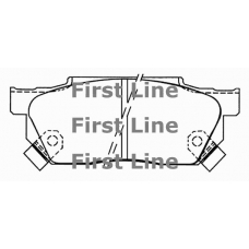 FBP1393 FIRST LINE Комплект тормозных колодок, дисковый тормоз