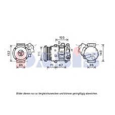 852681N AKS DASIS Компрессор, кондиционер