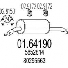 01.64190 MTS Глушитель выхлопных газов конечный