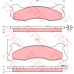 GDB4080 TRW Комплект тормозных колодок, дисковый тормоз
