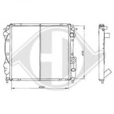 8129147 DIEDERICHS Радиатор, охлаждение двигателя