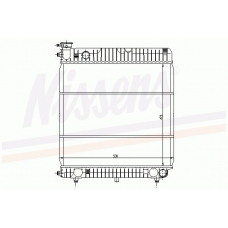62633 NISSENS Радиатор, охлаждение двигателя