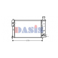 160049N AKS DASIS Радиатор, охлаждение двигателя