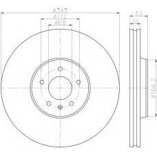 MDC2262 MINTEX Тормозной диск