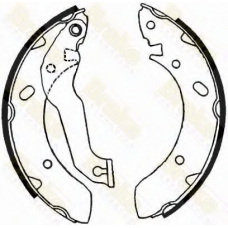 SH2318 BRAKE ENGINEERING Комплект тормозных колодок