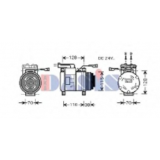 851062N AKS DASIS Компрессор, кондиционер