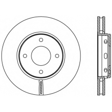 BDR2403.20 OPEN PARTS Тормозной диск