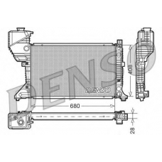 DRM17015 DENSO Радиатор, охлаждение двигателя