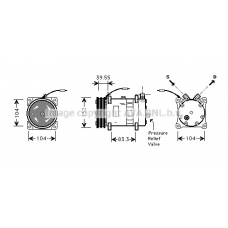 VLAK038 AVA Компрессор, кондиционер