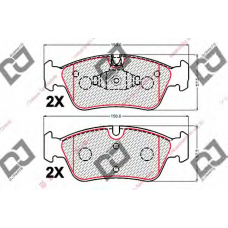 BP2128 DJ PARTS Комплект тормозных колодок, дисковый тормоз