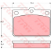 GDB295 TRW Комплект тормозных колодок, дисковый тормоз