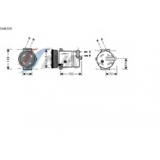 OLAK318 AVA Компрессор, кондиционер