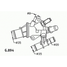 G.894.88 BEHR Термостат, охлаждающая жидкость