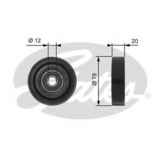 T36086 GATES Натяжной ролик, поликлиновой  ремень