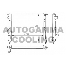 100847 AUTOGAMMA Радиатор, охлаждение двигателя