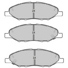 FBP-1884 FREMAX Комплект тормозных колодок, дисковый тормоз