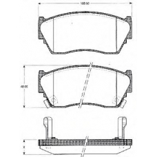 BLF603 QUINTON HAZELL Комплект тормозных колодок, дисковый тормоз