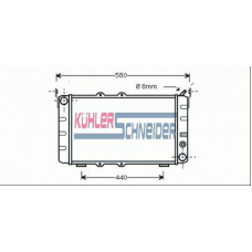 4800101 KUHLER SCHNEIDER Радиатор, охлаждение двигател