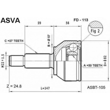 FD-113 ASVA Шарнирный комплект, приводной вал