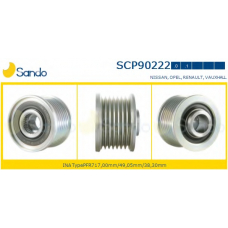 SCP90222.0 SANDO Ременный шкив, генератор