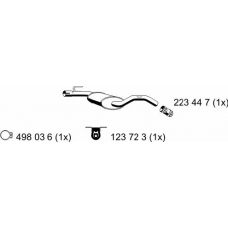 142038 ERNST Средний глушитель выхлопных газов