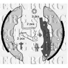 BBS6067 BORG & BECK Комплект тормозных колодок