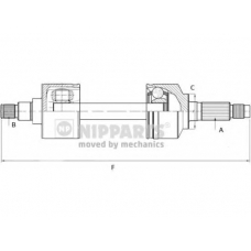 N2814000 NIPPARTS Приводной вал