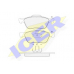 181528 ICER Комплект тормозных колодок, дисковый тормоз