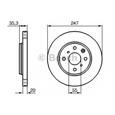 0 986 479 B91 BOSCH Тормозной диск