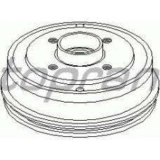 700 129 TOPRAN Тормозной барабан