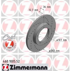 460.1005.52 ZIMMERMANN Тормозной диск