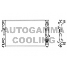 103067 AUTOGAMMA Радиатор, охлаждение двигателя