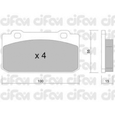 822-040-0 CIFAM Комплект тормозных колодок, дисковый тормоз