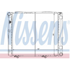 62729 NISSENS Радиатор, охлаждение двигателя