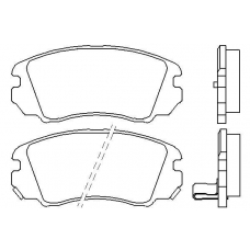 T1722 PAGID Комплект тормозных колодок, дисковый тормоз