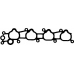 X89657-01 GLASER Прокладка, впускной коллектор