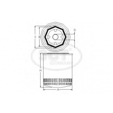 SM 5016 SCT Масляный фильтр