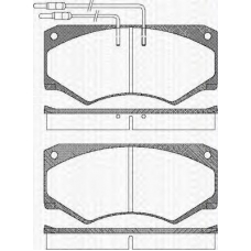 8110 15024 TRISCAN Комплект тормозных колодок, дисковый тормоз