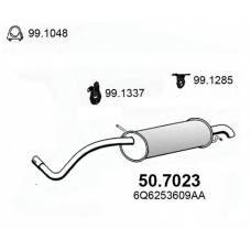50.7023 ASSO Глушитель выхлопных газов конечный
