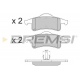 BP2855 BREMSI Комплект тормозных колодок, дисковый тормоз