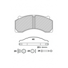 FCV4352B FERODO Комплект тормозных колодок, дисковый тормоз