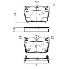 K633300 Vema Комплект тормозных колодок, дисковый тормоз