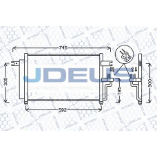 754M21 JDEUS Конденсатор, кондиционер