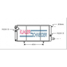 0700801 KUHLER SCHNEIDER Радиатор, охлаждение двигател