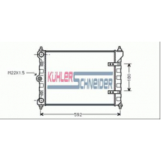 1310901 KUHLER SCHNEIDER Радиатор, охлаждение двигател