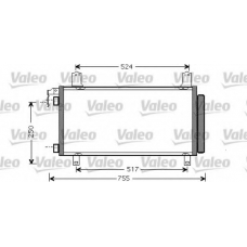 818091 VALEO Конденсатор, кондиционер