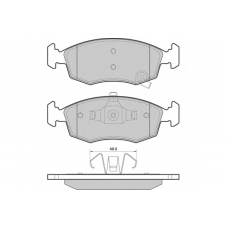12-1445 E.T.F. Комплект тормозных колодок, дисковый тормоз